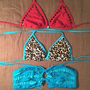 3 Bikini Tops - Target - Med. - Perfect Condition